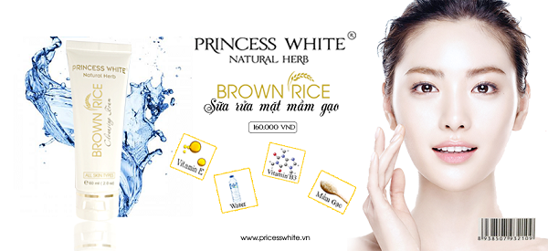 Sữa rửa mặt Mầm Gạo Princess White
